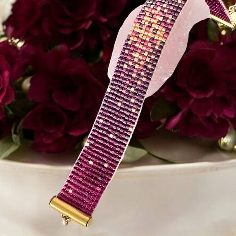 Fashion, accesorii si bijuterii - Femei - Bijuterii femei - Bratari femei - Bratara dama eleganta multistrat din margele miyuki, impletita manual-Molly - Infinity.ro