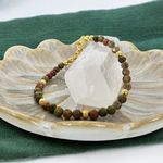 Fashion, accesorii si bijuterii - Femei - Bijuterii femei - Bratari femei - Bratara dama Samira din cristale de Unakit realizata manual cu accesorii si inchidere din argint placat cu aur - Infinity.ro