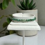 Fashion, accesorii si bijuterii - Femei - Bijuterii femei - Bratari femei - Bratara pentru femei Rana din Smarald African, Obsidian si Jad Verde cu Argint placat cu Aur - Infinity.ro