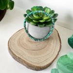 Fashion, accesorii si bijuterii - Femei - Bijuterii femei - Bratari femei - Bratara dama din Jad Turcoaz Livia cu accesorii din argint 925 - Infinity.ro