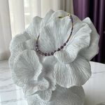 Fashion, accesorii si bijuterii - Femei - Bijuterii femei - Bratari femei - Bratara eleganta cu cristale de Ametist cu Miyuki mov si argint placat cu aur - Infinity.ro