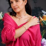 Fashion, accesorii si bijuterii - Femei - Bijuterii femei - Coliere femei - Colier Choker perle naturale Taya cu cristale de Turmalina roz, Topaz, Amazonit si Ametist din Argint 925 placat cu aur - Infinity.ro