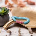 Fashion, accesorii si bijuterii - Femei - Bijuterii femei - Bratari femei - Bratara femei handmade din pietre semipretioase Angelite, Letitia - Infinity.ro