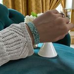 Fashion, accesorii si bijuterii - Femei - Bijuterii femei - Bratari femei - Bratara handmade Darcy multistrat Turcoaz Aurie din margele Miyuki, impletita manual - Infinity.ro