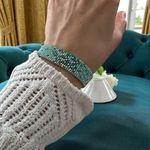 Fashion, accesorii si bijuterii - Femei - Bijuterii femei - Bratari femei - Bratara handmade Darcy multistrat Turcoaz Aurie din margele Miyuki, impletita manual - Infinity.ro