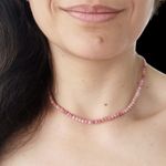 Fashion, accesorii si bijuterii - Femei - Bijuterii femei - Coliere femei - Colier choker Minis pietre semipretioase Rodonit - Infinity.ro