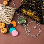 Fashion, accesorii si bijuterii - Femei - Bijuterii femei - Coliere femei - Medalion Pentru Aromaterapie COPACUL VIETII INIMA, cu Lant Snake din Otel Inoxidabil, 52.5 cm - Infinity.ro