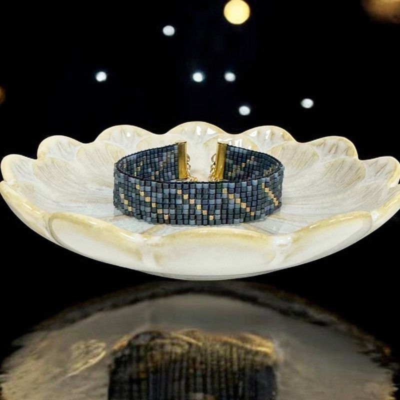 Fashion, accesorii si bijuterii - Femei - Bijuterii femei - Bratari femei - Bratara eleganta handmade pentru femei din margele miyuki, Ansel - Infinity.ro