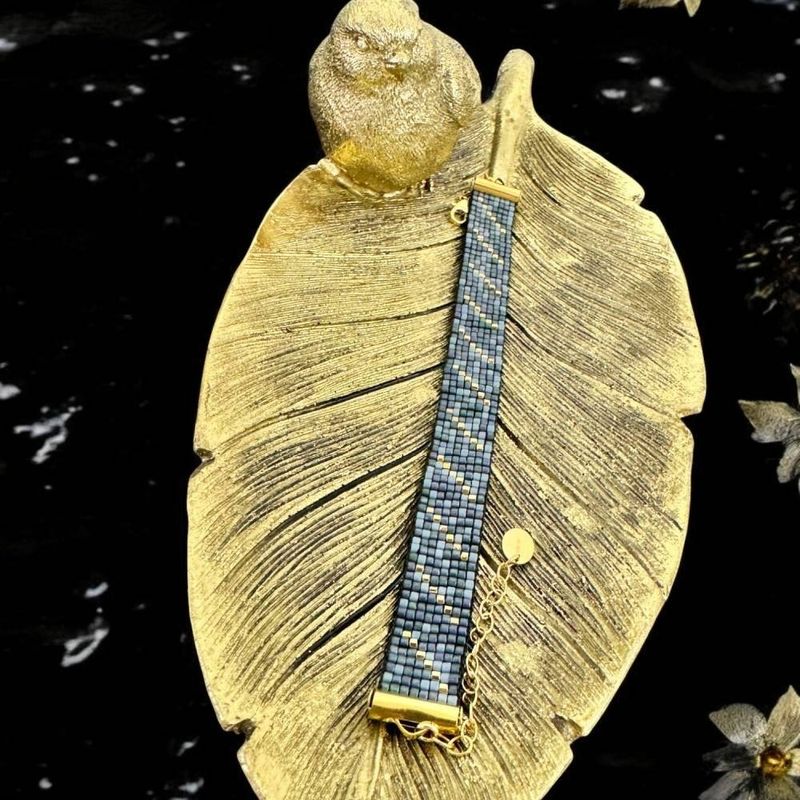 Fashion, accesorii si bijuterii - Femei - Bijuterii femei - Bratari femei - Bratara eleganta handmade pentru femei din margele miyuki, Ansel - Infinity.ro