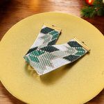 Fashion, accesorii si bijuterii - Femei - Bijuterii femei - Bratari femei - Bratara lata verde handmade din margele miyuki, Selma - Infinity.ro