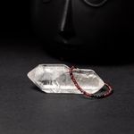 Fashion, accesorii si bijuterii - Femei - Bijuterii femei - Bratari femei - Bratara pietre semipretioase de Granat si Spinel negru, Ania, inchidere din argint 925 - Infinity.ro