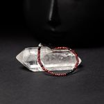 Fashion, accesorii si bijuterii - Femei - Bijuterii femei - Bratari femei - Bratara pietre semipretioase de Granat si Spinel negru, Ania, inchidere din argint 925 - Infinity.ro