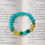 Fashion, accesorii si bijuterii - Femei - Bijuterii femei - Bratari femei - Bratara Dama din Pietre Naturale de Amazonit, Jad Lemon si Pheonix Stone, “Geetica” - Infinity.ro