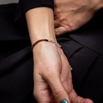 Fashion, accesorii si bijuterii - Femei - Bijuterii femei - Bratari femei - Bratara pietre semipretioase de Granat si Spinel negru, Ania, inchidere din argint 925 - Infinity.ro