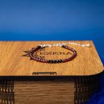Fashion, accesorii si bijuterii - Femei - Bijuterii femei - Bratari femei - Bratara pietre semipretioase de Granat si Spinel negru, Ania, inchidere din argint 925 - Infinity.ro