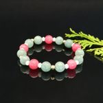 Fashion, accesorii si bijuterii - Femei - Bijuterii femei - Bratari femei - Bratara dama Odette, din pietre semipretioase de Jad Verde si Jad Rosu, margele de 8mm - Infinity.ro