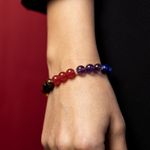 Fashion, accesorii si bijuterii - Femei - Bijuterii femei - Bratari femei - Bratara 7 Chakre Nina din cristale de Ametist, Lapis Lazuli, Angelit, Amazonit, Citrin, Ochi de Tigru si Jad Rosu - Infinity.ro