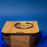 Fashion, accesorii si bijuterii - Femei - Bijuterii femei - Bratari femei - Bratara dama pietre semipretioase Blake din Spinel negru, cu accesorii si sistem de inchidere din argint - Infinity.ro