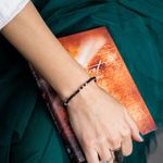 Fashion, accesorii si bijuterii - Femei - Bijuterii femei - Bratari femei - Bratara dama pietre semipretioase Blake din Spinel negru, cu accesorii si sistem de inchidere din argint - Infinity.ro