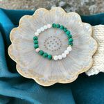 Fashion, accesorii si bijuterii - Femei - Bijuterii femei - Bratari femei - Bratara dama Edeline din cristale de Malachit si Tridacna cu Argint 925 - Infinity.ro