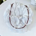 Fashion, accesorii si bijuterii - Femei - Bijuterii femei - Coliere femei - Colier choker Ella din cristale de Granat si Perle de Cultura cu argint 925 - Infinity.ro