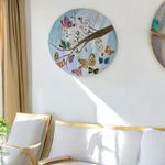 Casa si Gradina - Decoratiuni - Tablouri - Tablou unicat pictat manual 'Fluturi in Copacul Inflorit', pe canvas- 40 cm - Infinity.ro