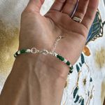 Fashion, accesorii si bijuterii - Femei - Bijuterii femei - Bratari femei - Bratara Jad Verde si Perle Naturale Mavis, cu argint 925 - Infinity.ro