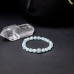 Fashion, accesorii si bijuterii - Femei - Bijuterii femei - Bratari femei - Bratara dama Serena din cristale de Acvamarin si Angelit, cu accesorii din Argint 925 - Infinity.ro