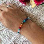 Fashion, accesorii si bijuterii - Femei - Bijuterii femei - Bratari femei - Bratara 7 Chakre Olea cu snur din cristale naturale Cuart Roz de Madagascar 6mm - Infinity.ro
