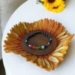 Fashion, accesorii si bijuterii - Femei - Bijuterii femei - Bratari femei - Bratara 7 Chakre Sandina cu snur din cristale naturale 6mm - Infinity.ro