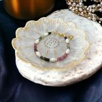 Fashion, accesorii si bijuterii - Femei - Bijuterii femei - Bratari femei - Descopera un univers fascinant al culorii- Bratara din Perle Naturale si Cristale de Turmalina Multicolora cu argint - Infinity.ro