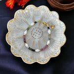Fashion, accesorii si bijuterii - Femei - Bijuterii femei - Bratari femei - Descopera un univers fascinant al culorii- Bratara din Perle Naturale si Cristale de Turmalina Multicolora cu argint - Infinity.ro