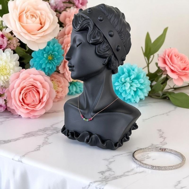 Fashion, accesorii si bijuterii - Femei - Bijuterii femei - Coliere femei - Colier choker turmalina multicolora cu lant argint placat aur roz - Infinity.ro