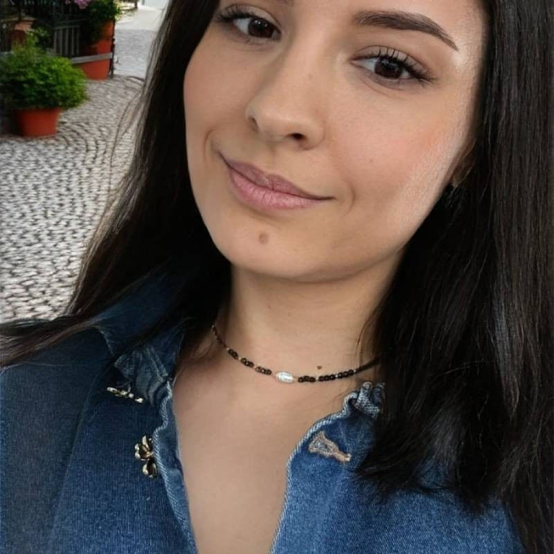 Fashion, accesorii si bijuterii - Femei - Bijuterii femei - Coliere femei - Colier choker handmade Elina din miyuki negru cu Obsidian si argint placat cu aur 925 - Infinity.ro