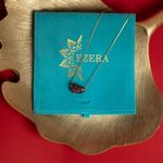 Fashion, accesorii si bijuterii - Femei - Bijuterii femei - Coliere femei - Colier delicat cu piatra naturala de Granat, Dara, placat cu aur de 18K - Infinity.ro