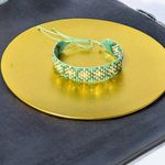Fashion, accesorii si bijuterii - Femei - Bijuterii femei - Bratari femei - Bratara dama eleganta Yara din margele Miyuki turcoaz impletita pe snur - Infinity.ro