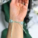 Fashion, accesorii si bijuterii - Femei - Bijuterii femei - Bratari femei - Bratara dama eleganta Yara din margele Miyuki turcoaz impletita pe snur - Infinity.ro