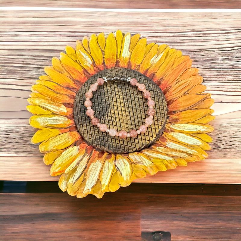 Fashion, accesorii si bijuterii - Femei - Bijuterii femei - Bratari femei - Bratara dama Carina din cristale de Piatra Soarelui si Cuart Fumuriu cu accesorii din argint 925 - Infinity.ro