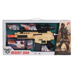 Jucarii, Copii si Bebe - Jucarii si jocuri - Jucarii de rol - Arme de jucarie - Jucarie arma tip mitraliera, cu sunete si lumina, 7 accesorii de lupta incluse - Infinity.ro