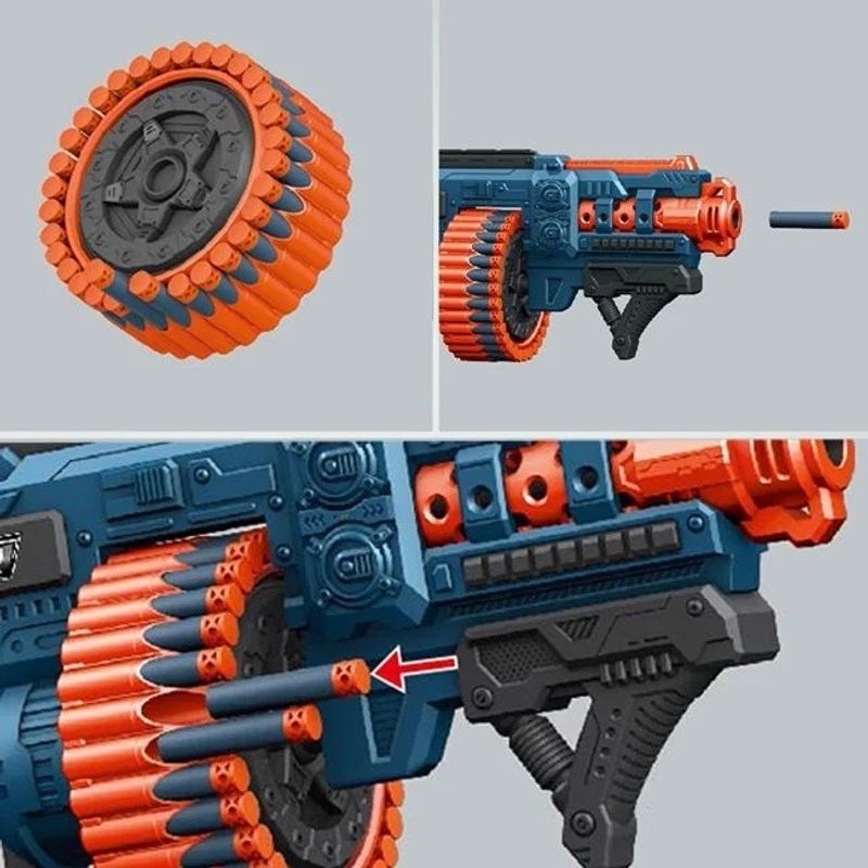Jucarii, Copii si Bebe - Jucarii si jocuri - Jucarii de rol - Arme de jucarie - Jucarie arma Shooter, cu 48 gloante din spuma - Infinity.ro