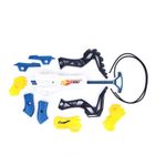 Jucarii, Copii si Bebe - Jucarii si jocuri - Jucarii de rol - Arme de jucarie - Set cu arbaleta, tinta si 12 gloante moi, pentru copii de 3 ani+, albastru-galben - Infinity.ro