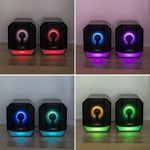 PC, gaming si accesorii - Periferice PC - Boxe PC - Boxe Gaming 6W, USB si RGB, Lumini LED, 1.2m, negru - Infinity.ro