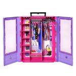 Jucarii, Copii si Bebe - Jucarii si jocuri - Papusi si accesorii - Casute de papusi si mobilier - Set Barbie Fashion dulap cu haine incluse - Mattel - Infinity.ro