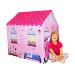Jucarii, Copii si Bebe - Jucarii si jocuri - Jucarii de exterior - Casute si corturi copii - Cort de Camera pentru copii 3 ani+, in forma de casuta, 95x72x102cm, roz - Infinity.ro