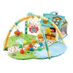 Jucarii, Copii si Bebe - Jucarii si jocuri - Jucarii bebelusi - Centre de activitati - Centru de activitati cu casuta pentru copii, 30 de bile colorate si jucarii detasabile - Infinity.ro