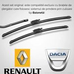 Auto si Moto - Intretinere auto - Stergatoare - Set Lamele Stergatoare Parbriz Originale Renault Megane II Hatchback Van, Estate Van 600/450mm - Infinity.ro