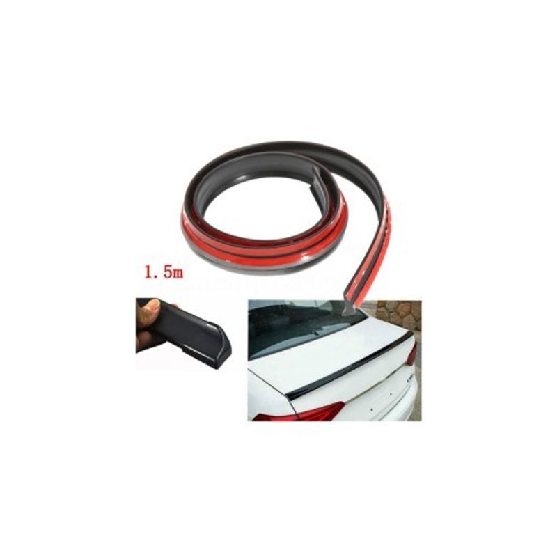 Auto si Moto - Piese auto si accesorii - Caroserie - Ornamente exterior auto - Eleron universal cauciuc tip M, Negru, 1.5m x 3.5cm - Infinity.ro