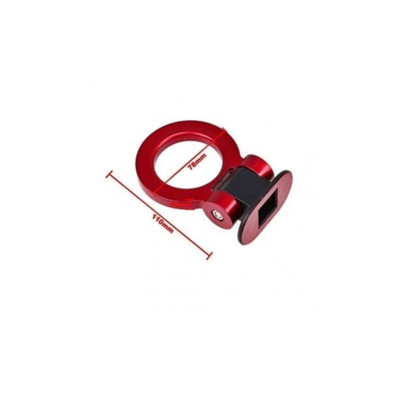 Auto si Moto - Piese auto si accesorii - Caroserie - Ornamente exterior auto - Ornament Racing Carlig Remorcare ce se Monteaza pe Baza, Negru - Infinity.ro