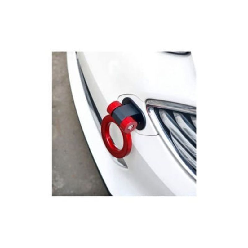 Auto si Moto - Piese auto si accesorii - Caroserie - Ornamente exterior auto - Ornament Racing Carlig Remorcare ce se Monteaza pe Baza, Rosu - Infinity.ro