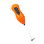 Electronice si Electrocasnice - Electrocasnice bucatarie - Preparare bauturi - Accesorii si consumabile aparate preparare bauturi - Spumant de lapte si cafea MADGENIX, Tel electric cu baterii, Mini mixer de mana din inox, 22x4.5 cm, Portocaliu - Infinity.ro